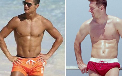 Ảnh Messi khoe cơ bắp với Ronaldo gây sốt trên mạng
