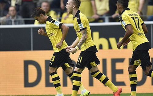Dortmund đại thắng Gladbach 4-0 ở trận ra mắt của HLV Thomas Tuchel