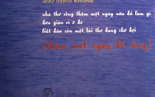 Thu hồi tập thơ "Thêm một ngày để sống" vì in tiền lên bìa sách