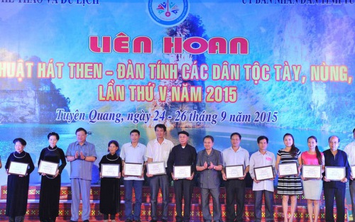Trao 34 giải A Liên hoan hát Then, đàn Tính toàn quốc