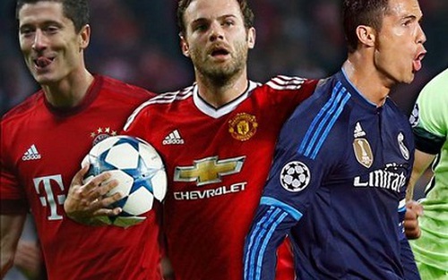 Đội hình xuất sắc nhất Champions League tuần qua: Gọi tên Ronaldo, Mata, Lewandowski. Vắng bóng Messi