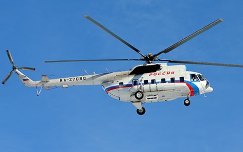 Trực thăng Mi-8 của Nga bất ngờ gặp nạn