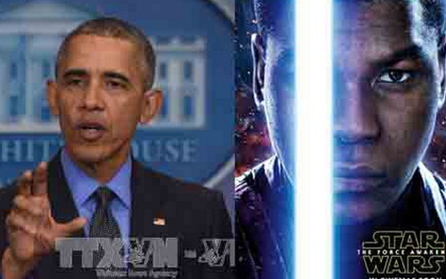 Ông Obama họp báo nhanh vì vội đi xem 'Chiến tranh giữa các vì sao'