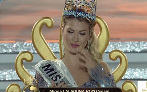 Hoa hậu Tây Ban Nha Mireia Lalaguna Royo đăng quang Hoa hậu Thế giới 2015