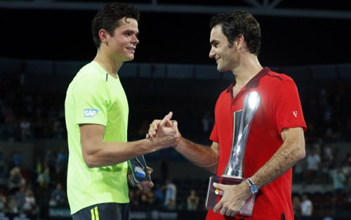 Federer lại đụng Raonic ở chung kết Brisbane International