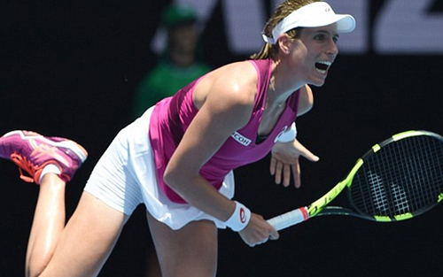 Tay vợt ‘yếu bóng vía’ Johanna Konta gây sốc ở Australian Open