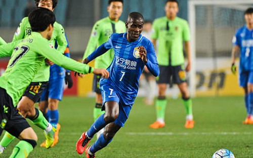 Champions League châu Á: Ramires nhận thẻ đỏ, Teixeira ghi bàn ra mắt ở Jiangsu