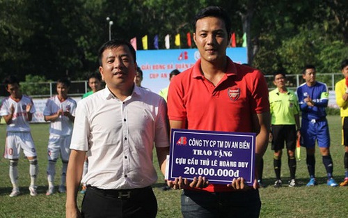 Cựu cầu thủ Lê Hoàng Duy được Mạnh thường quân giúp đỡ
