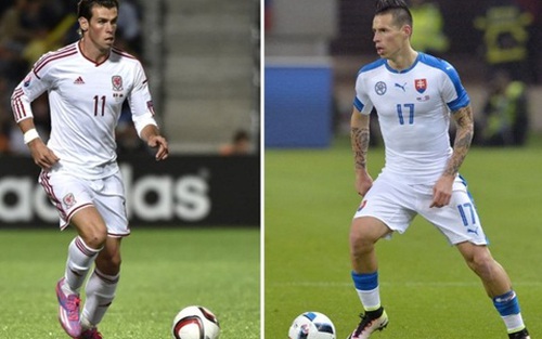 23h00 tối nay, Xứ Wales – Slovakia: Cuộc đấu của 'Bale 100 triệu và Hamsik vô giá'