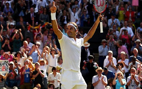 Federer ngược dòng ngoạn mục, vào bán kết Wimbledon 2016
