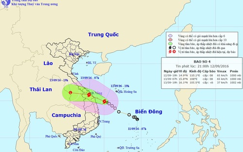 Tin mới nhất: Sáng mai, bão số 4 đổ bộ vào Trung Trung Bộ