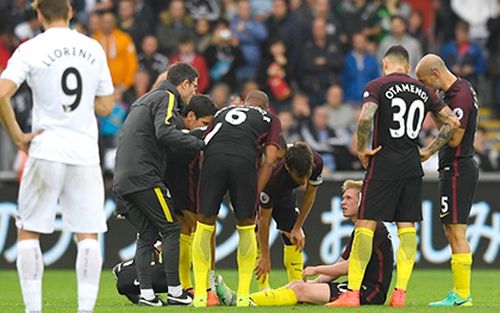 Kevin De Bruyne nghỉ 4 tuần, kỳ trăng mật của Guardiola sớm kết thúc?