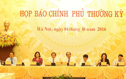 Họp báo Chính phủ: giải đáp hàng loạt vấn đề 'nóng'