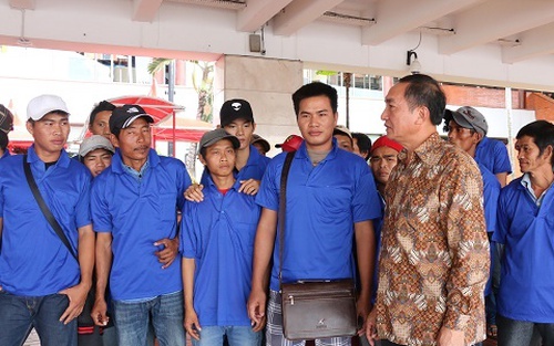 39 ngư dân Việt Nam bị Indonesia bắt được trả về nước