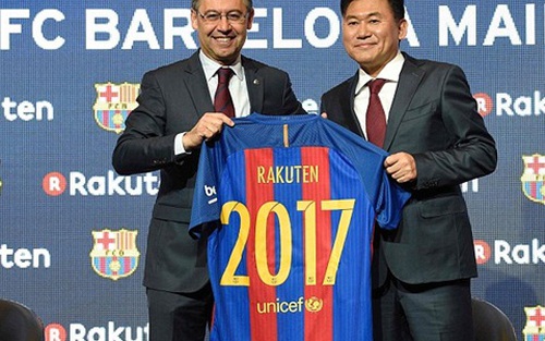 Barcelona ký hợp đồng tài trợ áo đấu khủng với tập đoàn Nhật Bản