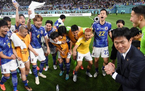 Nhật Bản vỡ òa cảm xúc khi giúp châu Á tiếp tục tạo địa chấn ở World Cup 2022