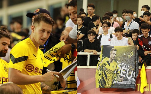 Cầu thủ Dortmund cực điển trai trong buổi giao lưu, kí tặng CĐV 