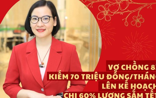 Tết trọn an vui: Vợ chồng 8x kiếm 70 triệu/tháng, lên kế hoạch chi 60% lương để sắm Tết, quản lý tài chính là bí quyết sống thoải mái