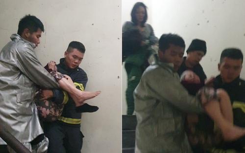 Cứu 11 người khỏi đám cháy căn hộ chung cư tại Hà Đông, Hà Nội