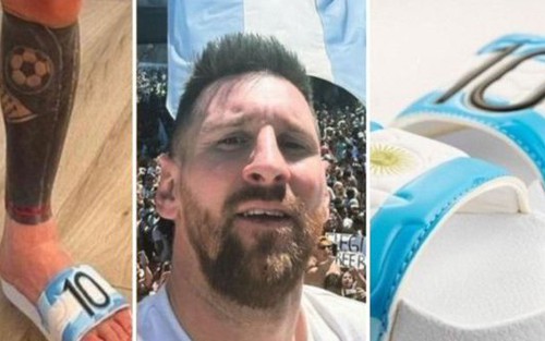 Được tặng đôi dép đẹp, Messi nhắn tin xin thêm vài đôi nữa cho vợ con