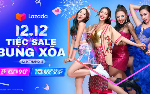 Lazada mở tiệc sale 12.12 bung xõa cuối năm, đặt lịch giờ vàng để săn hàng giảm 90%!