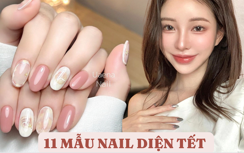 11 mẫu nail xinh xắn nhẹ nhàng, rất phù hợp để hội gái ngoan 'làm đỏm' chơi Tết 
