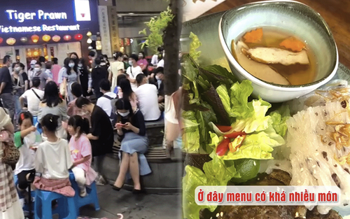 Nhà hàng ẩm thực Việt tại Quảng Châu khiến dân mạng bất ngờ vì cảnh xếp hàng chờ bàn đông như trẩy hội