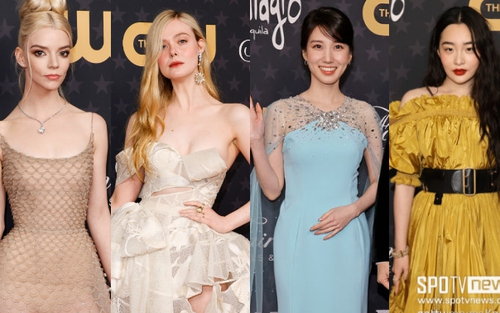 Thảm đỏ Critics Choice 2023: "Tiên tử" Elle Fanning - Anya Taylor tựa búp bê đọ sắc Park Eun Bin, tình màn ảnh Lee Min Ho hoá thảm họa