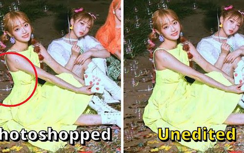 Những pha photoshop quá đà ảnh các thần tượng K-pop