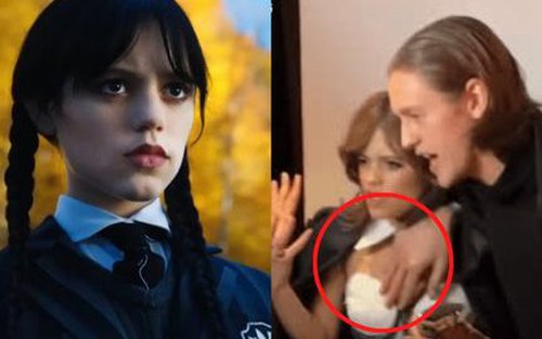 Fan đào lại clip nữ chính Wednesday bị bạn diễn sàm sỡ động chạm ‘vòng 1’, thái độ khó chịu ra mặt!