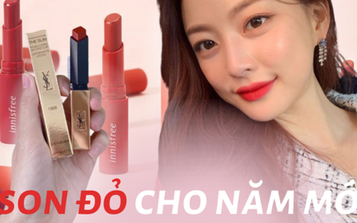 Đầu năm mua son đỏ để ''rước'' lộc tài, may mắn: 5 thỏi son tôn da cực đáng tiền, tô lên môi là diện mạo rạng rỡ 