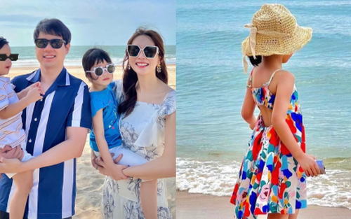 Hoa hậu Đặng Thu Thảo đưa nhóc tỳ hào môn đi du lịch, ái nữ gây ấn tượng vì 1 chi tiết nổi trội 