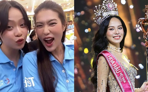 Hoa hậu Việt Nam Thanh Thủy lộ gương mặt có khuyết điểm khi đọ sắc bên Đoàn Thiên Ân