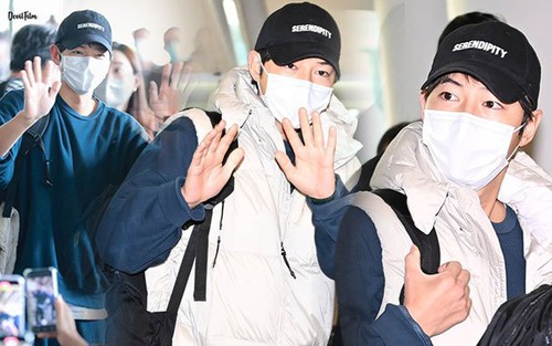 Song Joong Ki lần đầu lộ diện sau tin hẹn hò, bạn gái diễn viên người Anh có đồng hành ở sân bay Thái Lan?