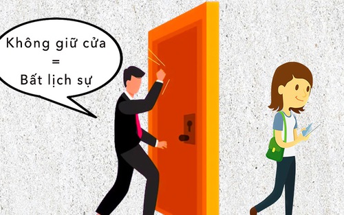 Mới đi làm đã thành người bất lịch sự vì không giữ cửa cho đồng nghiệp?