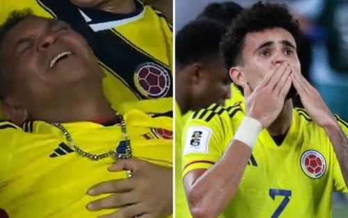 Cha Luis Diaz 'khóc ngất' trong ngày con trai lập cú đúp giúp Colombia thắng ngược Brazil