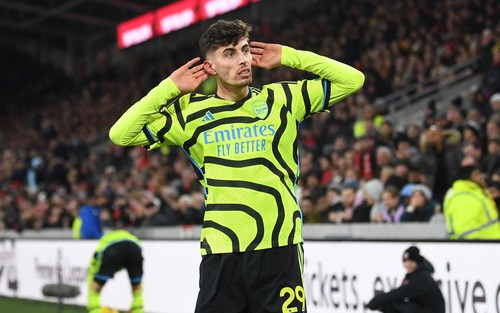 Bảng xếp hạng Ngoại hạng Anh vòng 14: Arsenal độc chiếm ngôi đầu, Man City xuống thứ 3