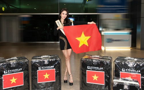 Á hậu ăn chay trường Lê Nguyễn Ngọc Hằng lên đường dự thi Miss Intercontinental 2023