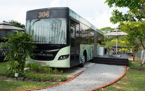 Khám phá khách sạn hạng sang làm từ những chiếc xe buýt tái sử dụng 