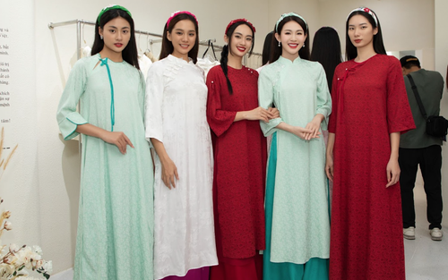 Dàn thí sinh Miss Cosmo Việt Nam 2023 khoe sắc với áo dài