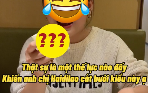 Cô gái thắc mắc về kiểu bổ bưởi "độc lạ" ở Haidilao: Cắt cả vỏ như miếng cam, còn nguyên phần cùi dày
