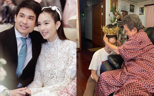 ‘Mỹ nhân chuyển giới đẹp nhất Thái Lan’ Nong Poy được nhà chồng doanh nhân trao vương miện vàng giá trị khủng trước hôn lễ