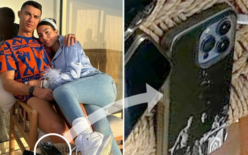 Từ bức hình tình tứ của Ronaldo và Georgina, fan phát hiện chi tiết thú vị về chiếc điện thoại ở trên bàn