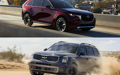 Mazda CX-90 vs Kia Telluride: SUV Nhật 'cận sang' mạnh và đắt đấu hàng hot của Hàn, về nước dễ khiến khách Việt đắn đo lựa chọn