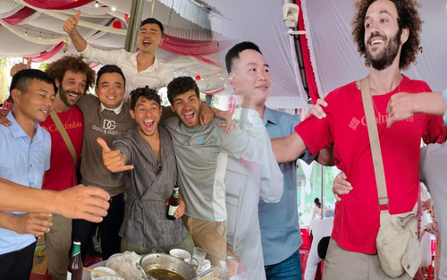 Đi ngang đám cưới nghe trúng "nhạc tủ", 3 vị khách Tây xin vào nhảy cùng, nhà trai phản ứng bất ngờ