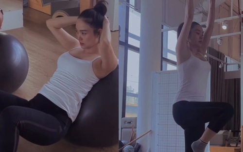 Đăng clip tập pilates, Minh Hằng nói gì khi được khuyên hạn chế vận động mạnh sau khi thụ tinh ống nghiệm?
