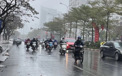 Mưa phùn và sương mù gây nồm ẩm ở miền Bắc 