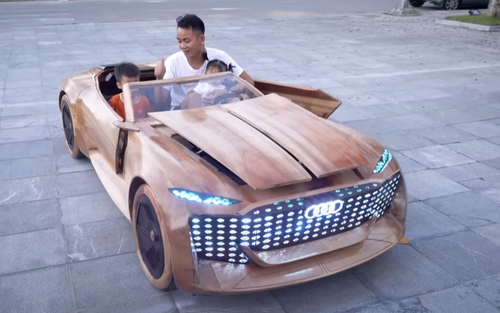 Ông bố Việt làm siêu xe gỗ cho con được Audi liên hệ: 'Họ kinh ngạc và thán phục, bỏ ngỏ khả năng hợp tác trong tương lai'
