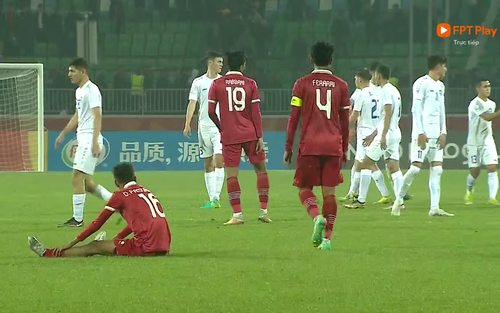 Thi đấu quả cảm trước U20 Uzbekistan, U20 Indonesia vẫn bị loại đầy tiếc nuối