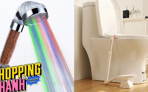 Thiết bị mở nắp bồn cầu bằng chân, vòi sen 7 màu và loạt phụ kiện hay ho dành cho nhà tắm thông minh